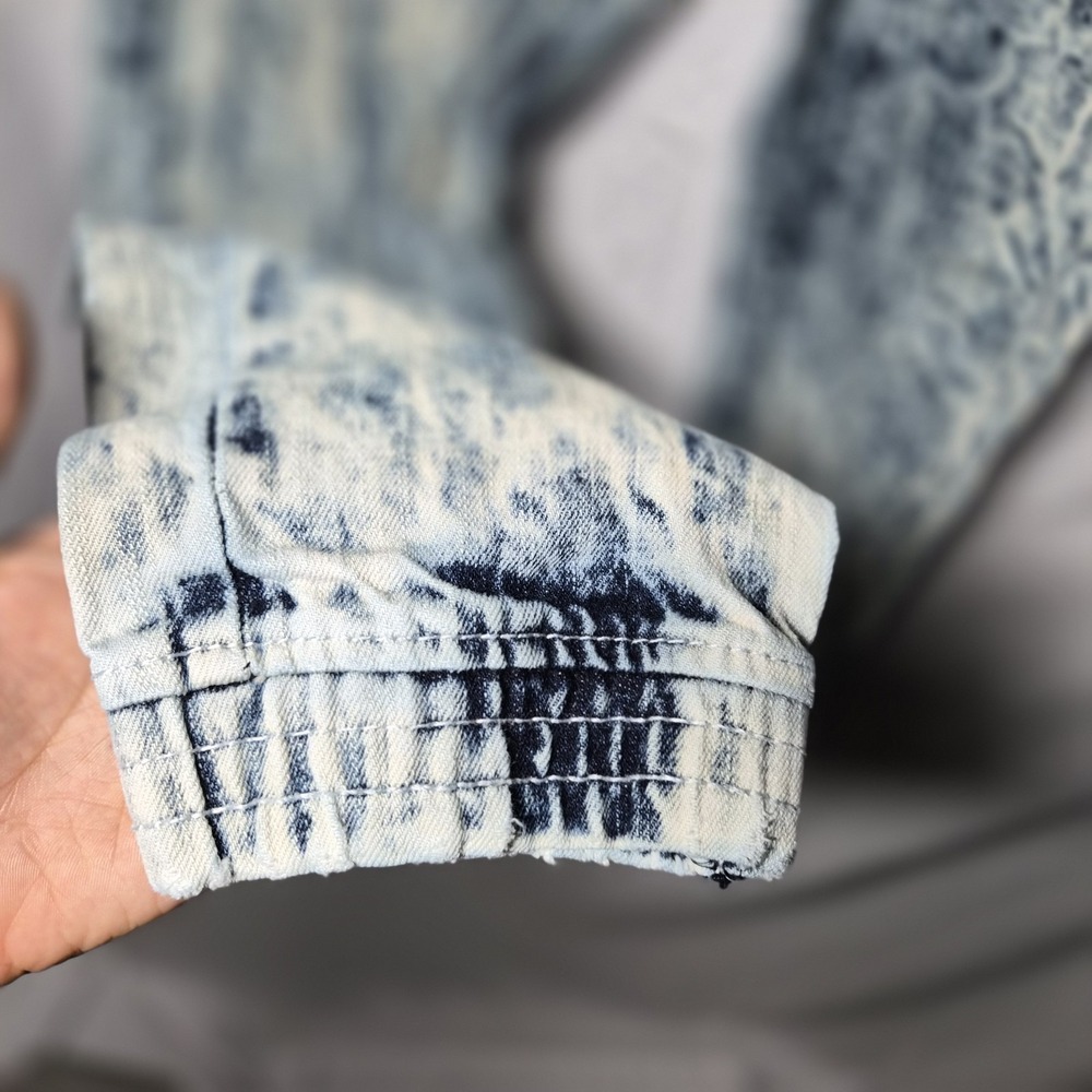 Acid Wash Black & White Women’s Jeans - Picture 4 of 11